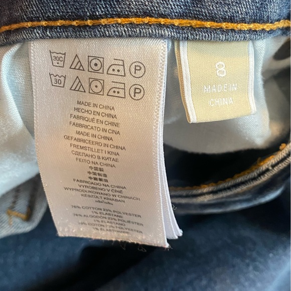 Michael Kors Dark Blue Skinny Blue Jeans Size 8 - Picture 6 of 14